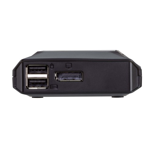 ATEN 2埠USB-C 4K DisplayPort KVM帶線式切換器 (外接式切換按鍵) US3312